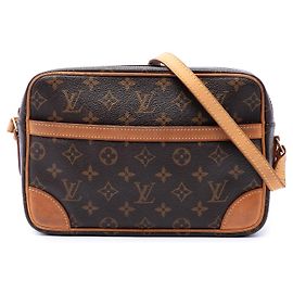 Sac bandoulière Louis Vuitton Monogram Trocadero 27 Marron
