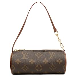 Borsa a mano Louis Vuitton Monogram Papillon Pochette Marrone