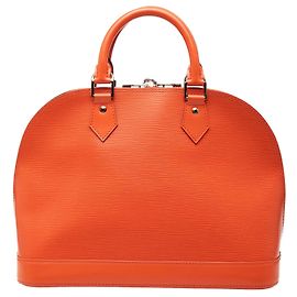 Borsa Satchel Louis Vuitton Epi Alma PM Arancione