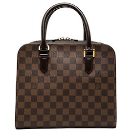 Borsa a mano Louis Vuitton Damier Ebene Triana Marrone