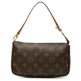 Borsa a tracolla Louis Vuitton Monogram Pochette Accessoires Marrone