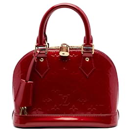 Bolso Satchel Alma BB Louis Vuitton Monogram Vernis Rojo