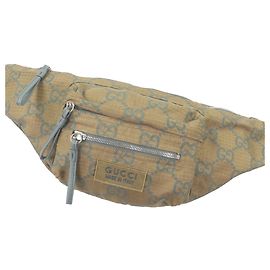 Borsa cintura Gucci GG in nylon ripstop marrone