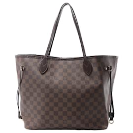 Borsa a tracolla Louis Vuitton Neverfull MM Damier Ebene in marrone N51105