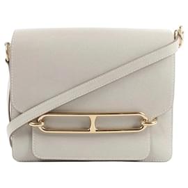 Hermès Hermes Sac Roulis 23 Evercolor Crossbody Bag in Pearl Gray C: 2018