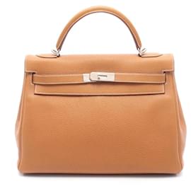 Hermès Borsa Hermes Kelly 32 in pelle Togo marrone