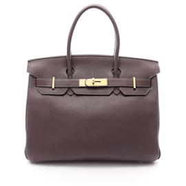 Hermès Borsa Hermes Birkin 30 in pelle Togo marrone