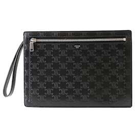 Céline Pochette Celine Triomphe en cuir de veau