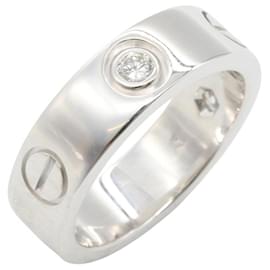 Bague Cartier Love en or blanc 18K avec diamant