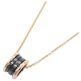 Bulgari Collana Bvlgari B-zero1 in oro rosa e ceramica