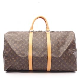 Louis Vuitton Keepall 55 Monogram Brown Boston Bag