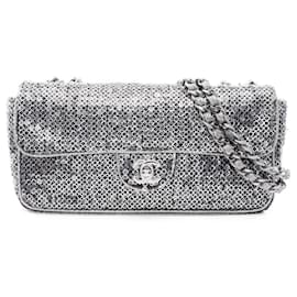 Borsa a tracolla Chanel Coco Mark Silver