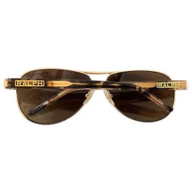Occhiali da sole aviator Polo Ralph Lauren dorati e tartarugati