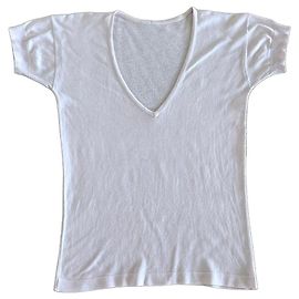 John Smedley V-Ausschnitt T-Shirt blassrosa