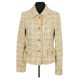 Chaqueta de algodón amarilla Dolce & Gabbana