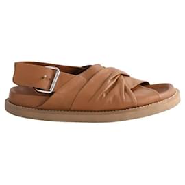 Sandalias Joseph de cuero camel