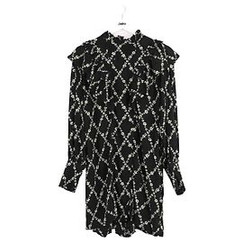 Ganni Kleid aus schwarzer Viskose