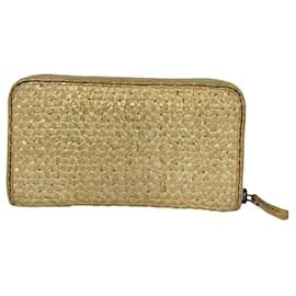 Autre Marque Portafoglio lungo con zip in pelle Mesh HENRY CUIR
