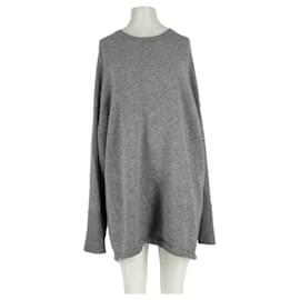 Autre Marque BAZILIKA Grauer Kaschmirpullover L