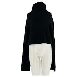 Autre Marque BAZILIKA Schwarzer Kaschmirstrickpullover