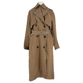 Alexander Wang Trench beige con piercings