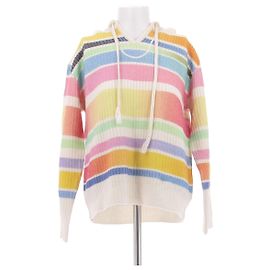 Autre Marque Sudadera con capucha a rayas multicolor