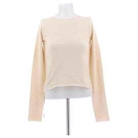 Autre Marque Cremefarbener Pullover mit Herzmuster