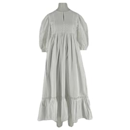 Weekend Max Mara Vestido blanco con bordados