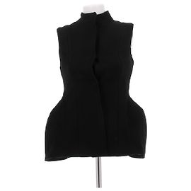 Autre Marque Blazer senza maniche nero in lana