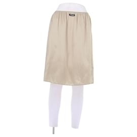 Falda de seda beige Miu Miu Talla 38