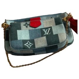 Louis Vuitton Borsa a Tracolla Denim Monogram Blu