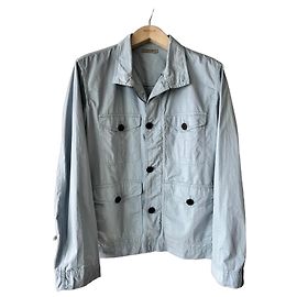 Bottega Veneta Light Blue Cotton Utility Jacket
