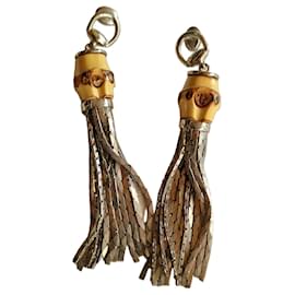 Gucci Orecchini Bambou Tassel in argento 825 e bambù