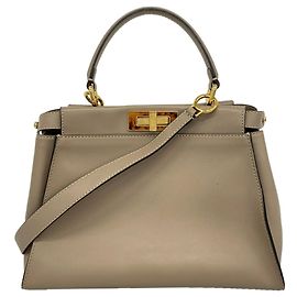 Fendi Peekaboo Leather Handbag
