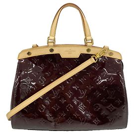 Borsa Louis Vuitton Vernis MM in Amarante