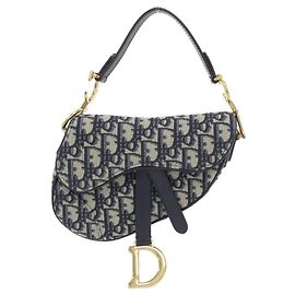 Borsa a mano Saddle Christian Dior DIOR OBLIQUE