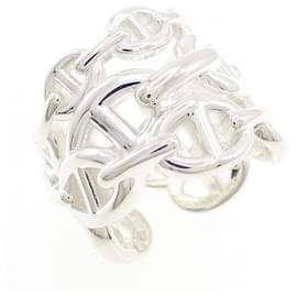 Hermès Chaine d'Ancre Enchainée Silver Band Ring