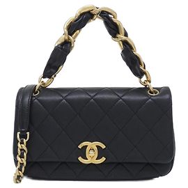 Borsa Chanel AS2388 in pelle d'agnello nera