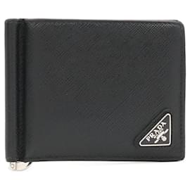 Prada Triangle Bi-fold Geldbörse mit Geldclip
