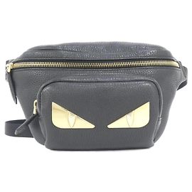 Borsa Fendi in pelle di vitello nera