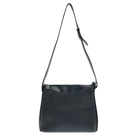 Bolsa de ombro Loewe em couro preto