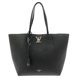 Sac à main Louis Vuitton Taurillon Lockme Cabas