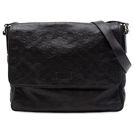 Borsa a tracolla Gucci Brown Guccissima