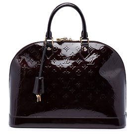 Louis Vuitton Purple Monogram Vernis Alma GM