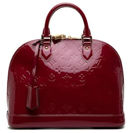 Louis Vuitton Red Monogram Vernis Alma PM
