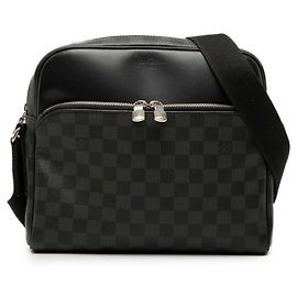 Louis Vuitton Black Damier Graphite Dayton Reporter PM