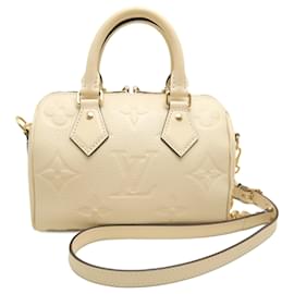 Louis Vuitton White Monogram Empreinte Speedy Bandouliere 20