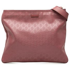 Gucci Borsa a Tracolla Rosa Stampa GG