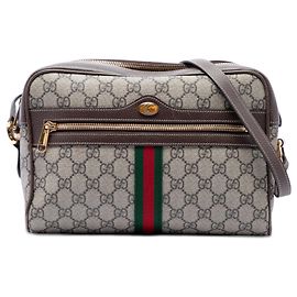 Gucci Beige GG Supreme Ophidia Crossbody