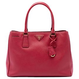 Borsa Tote Prada Galleria Medium in pelle Saffiano rossa